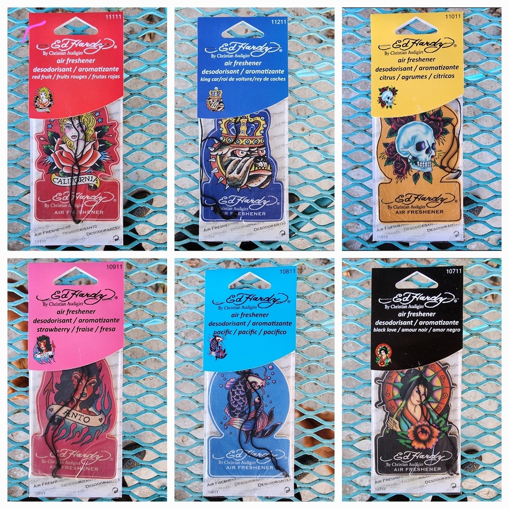 Ed hardy Car Air Freshner Love Is In The air series 24 Choices! - Picture 2 of 16